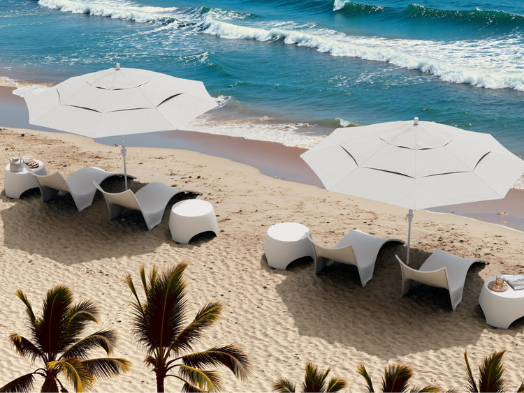 Bondi Sun Lounger White