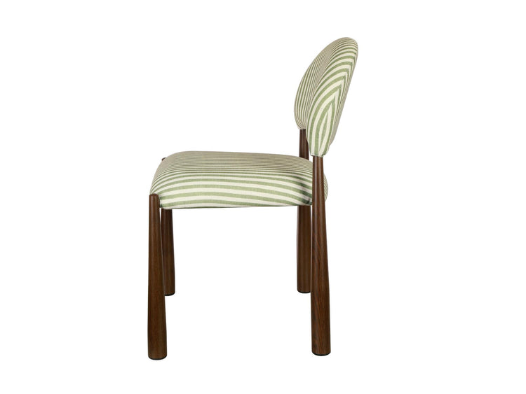 Egypt Dining Chair Moss / Walnut Set of 2