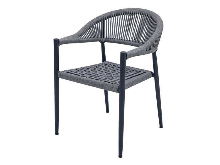 Tobago Dining Chair Charcoal Set of 2