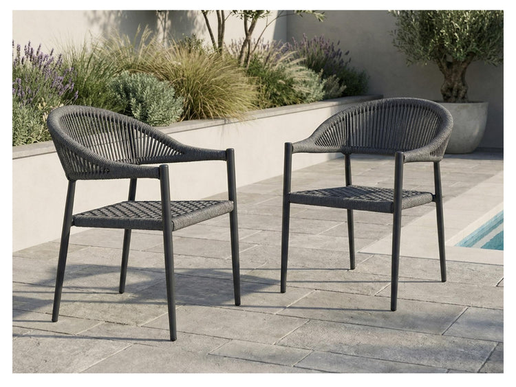 Tobago Dining Chair Charcoal Set of 2