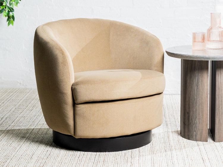 Belize Swivel Occasional Chair Latte