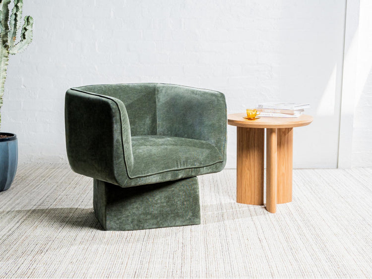 Chloe Swivel Occasional Chair Olive