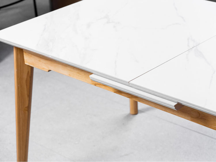 Denmark Extension Dining Table Snow White