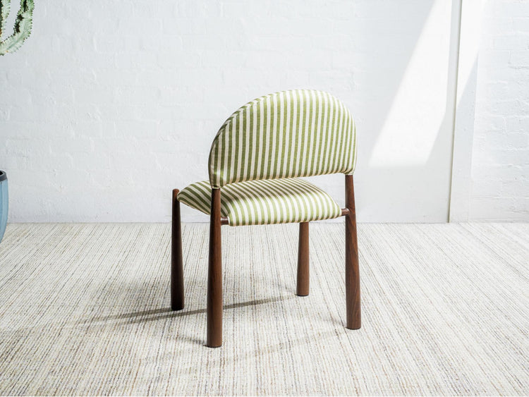 Egypt Dining Chair Moss / Walnut Set of 2