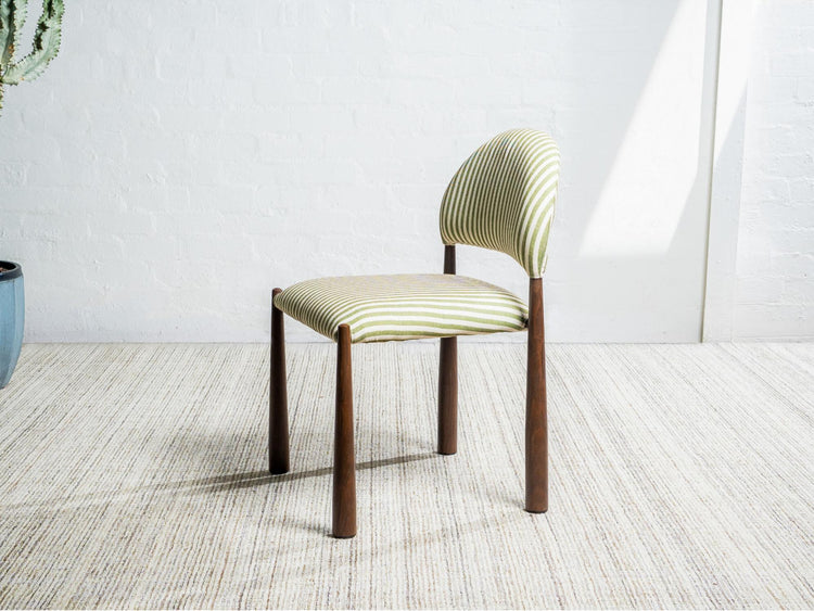 Egypt Dining Chair Moss / Walnut Set of 2
