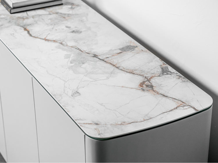 Messina Sideboard Milan White Marble