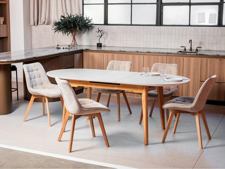 Forest Dining Chair Taupe / Natural
