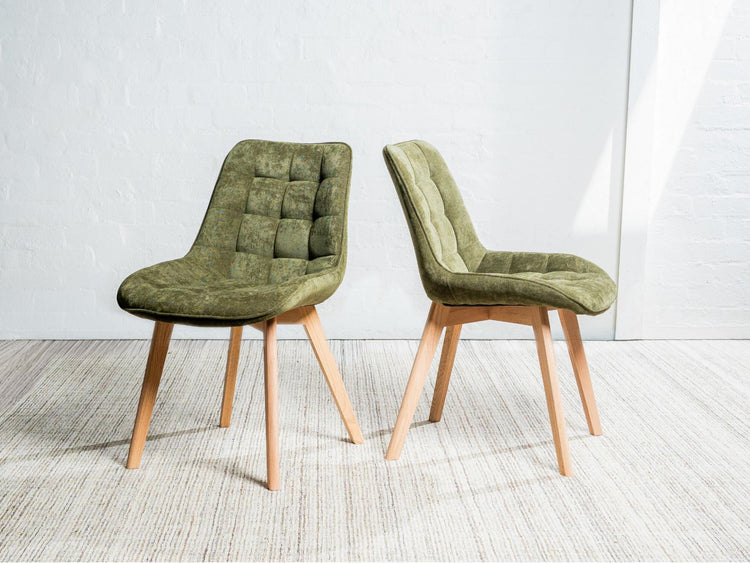 Forest Dining Chair Green / Natural