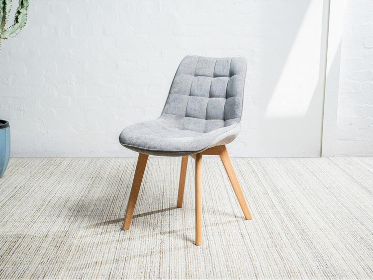 Forest Dining Chair Light Grey/ Natural