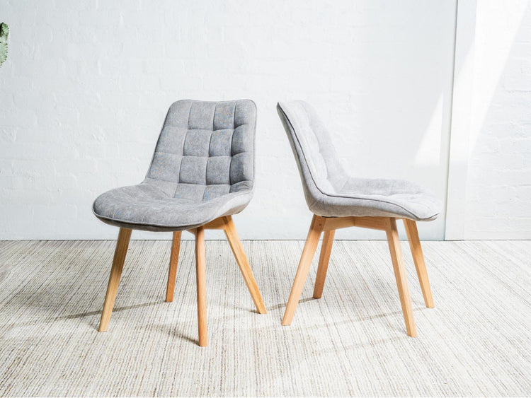 Forest Dining Chair Light Grey/ Natural