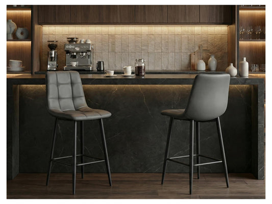 Macy Bar Stool Grey Set of 2