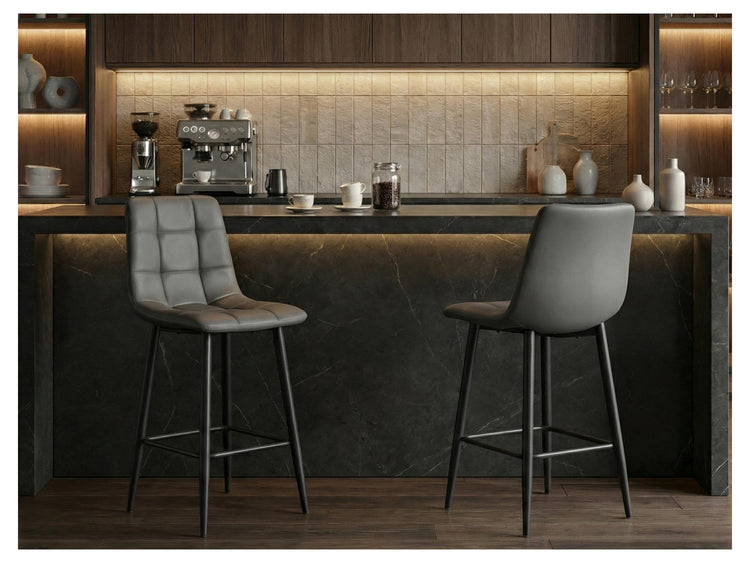 Macy Bar Stool Grey Set of 2
