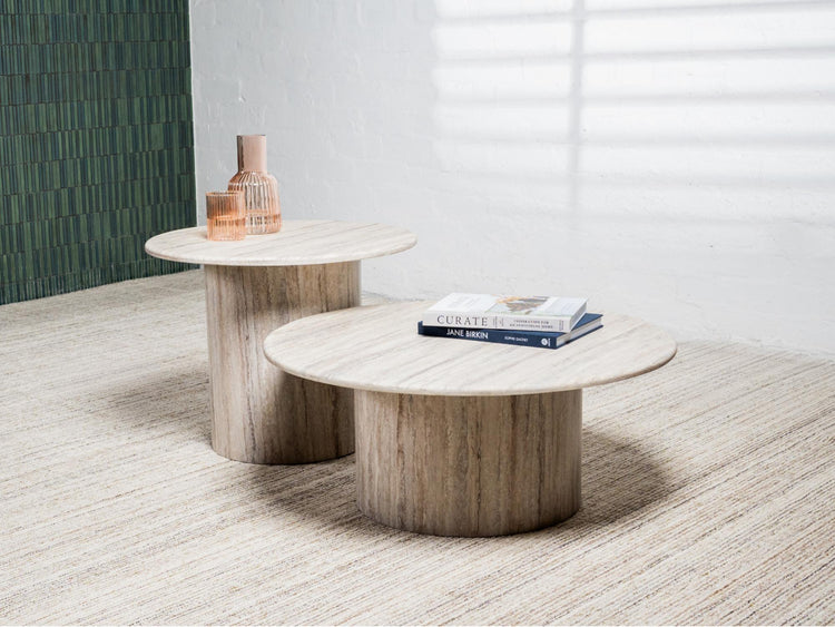 Seoul Side Table Grey Marble