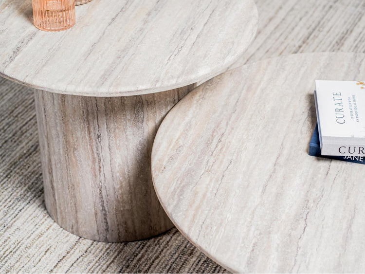 Seoul Side Table Grey Marble