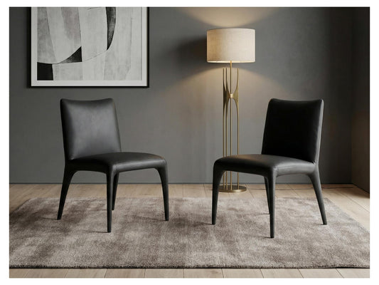 Toulon Dining Chair Black Set of 2