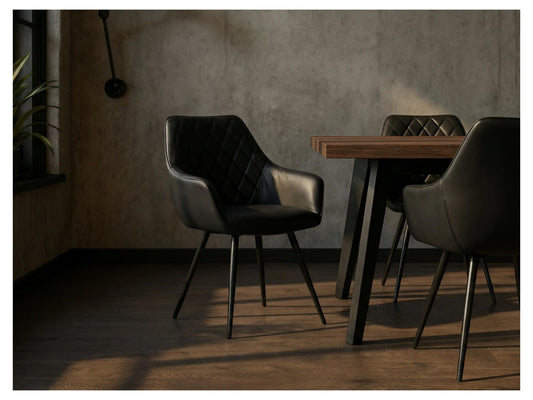 Zeus Dining Chair Black Set of 2