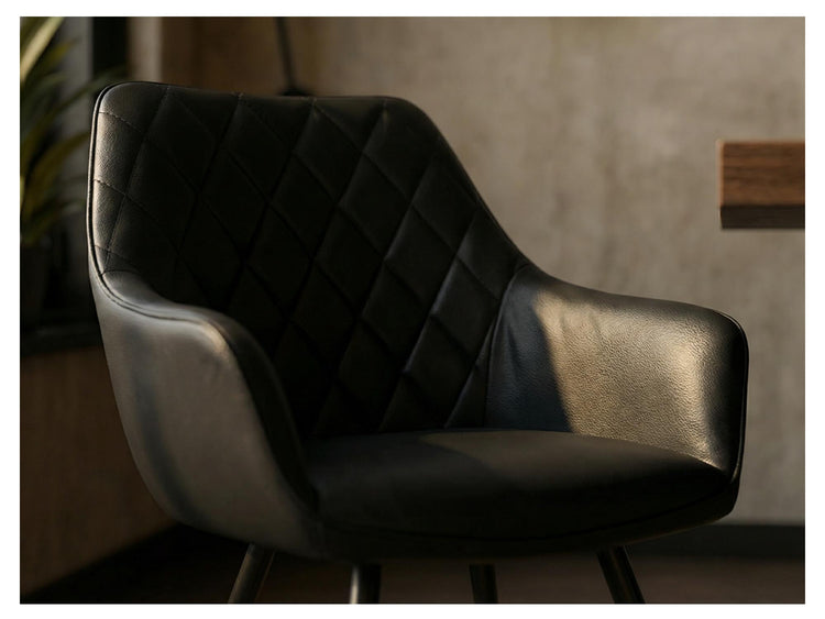 Zeus Dining Chair Black Set of 2