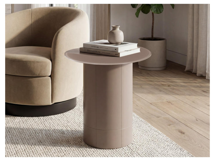 Jaffa Side Table Matte Chestnut