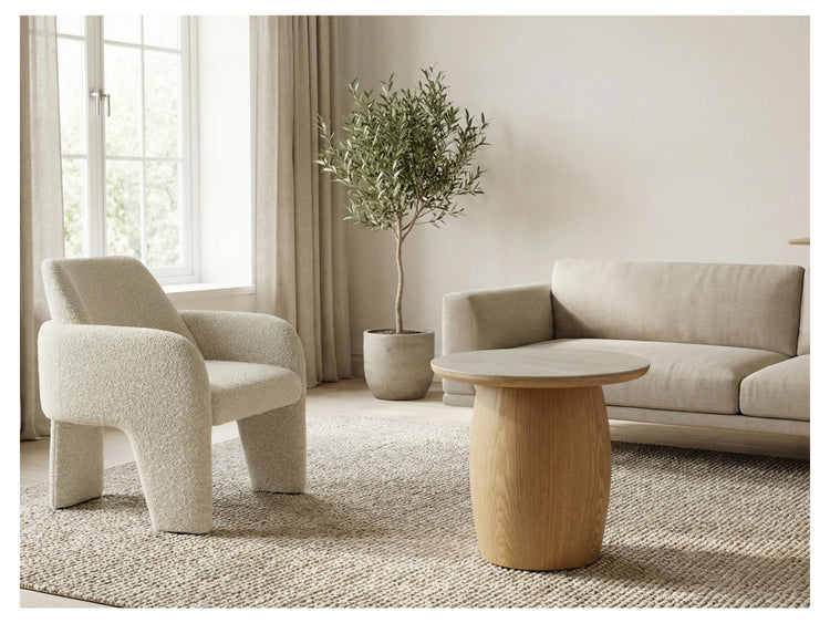 Byron Side Table Taj Mahal / Natural