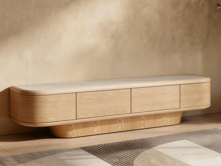 Byron TV Unit Taj Mahal / Natural