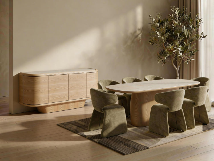 Byron Dining Table Taj Mahal / Natural