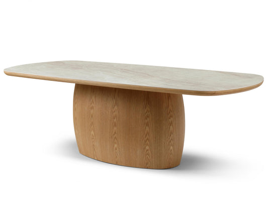 Byron Large Dining Table Taj Mahal / Natural