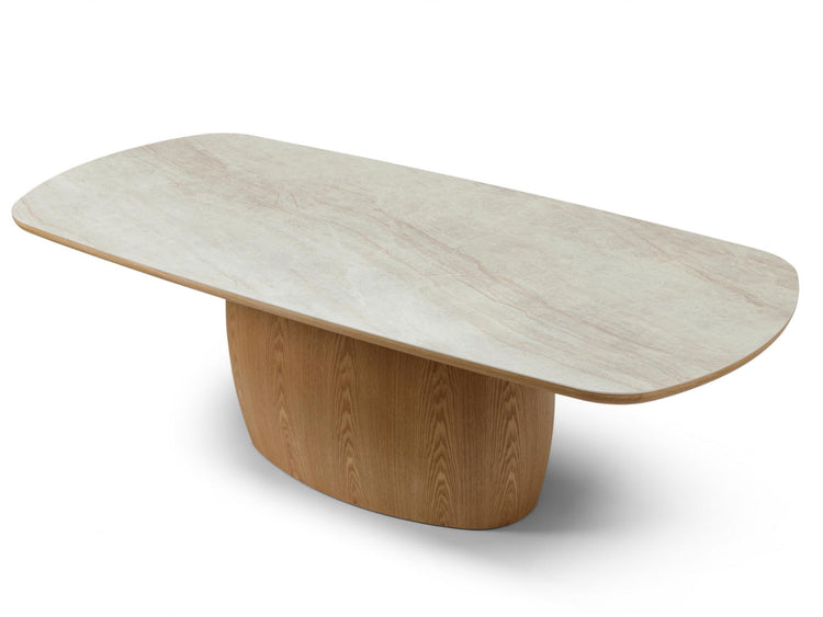 Byron Large Dining Table Taj Mahal / Natural
