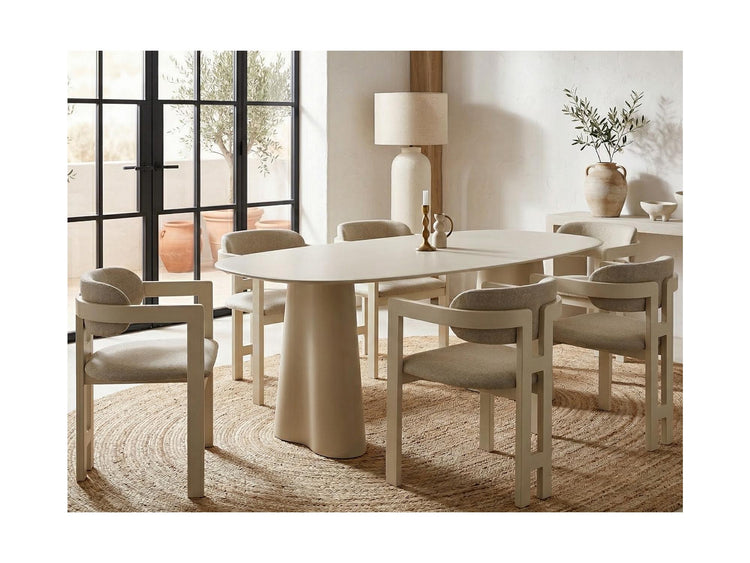 Portofino Dining Table Matte Tofu