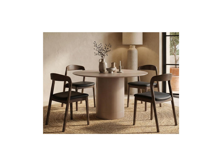Rimini Dining Table Matte Chestnut