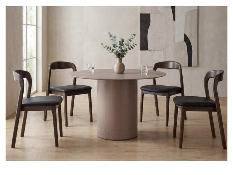 Rimini Dining Table Matte Chestnut