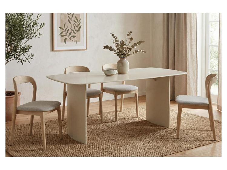 Vardo Dining Table Matte Tofu