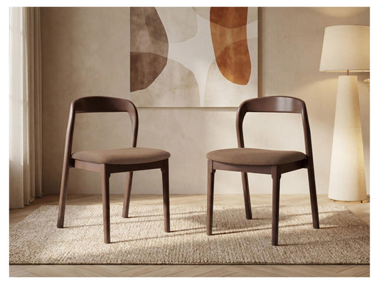 Inari Dining Chair Matte Chestnut / Rust Set of 2