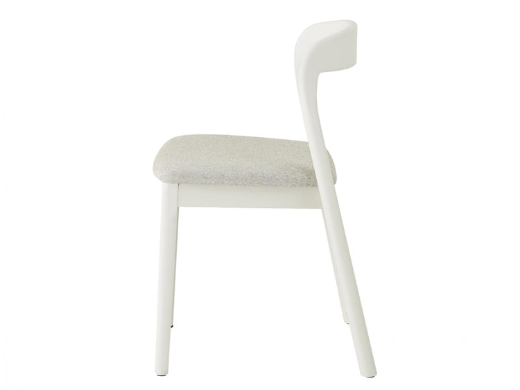 Inari Dining Chair Matte Tofu / Beige Set of 2