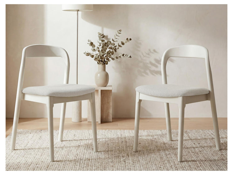 Inari Dining Chair Matte Tofu / Beige Set of 2