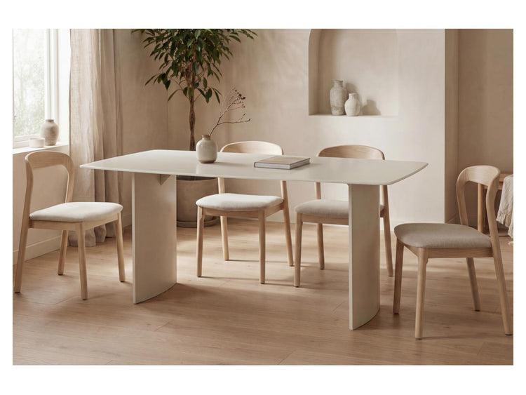 Inari Dining Chair Natural Ash / Beige Set of 2