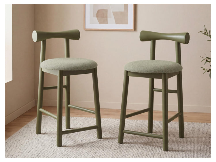 Yoshi Dining Chair Dark Green Set of 2