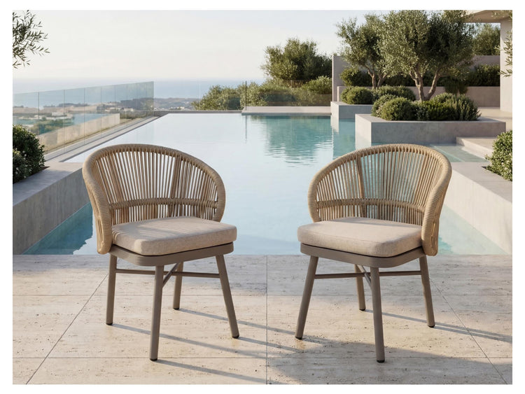 St George Dining Chair Champagne Set of 2