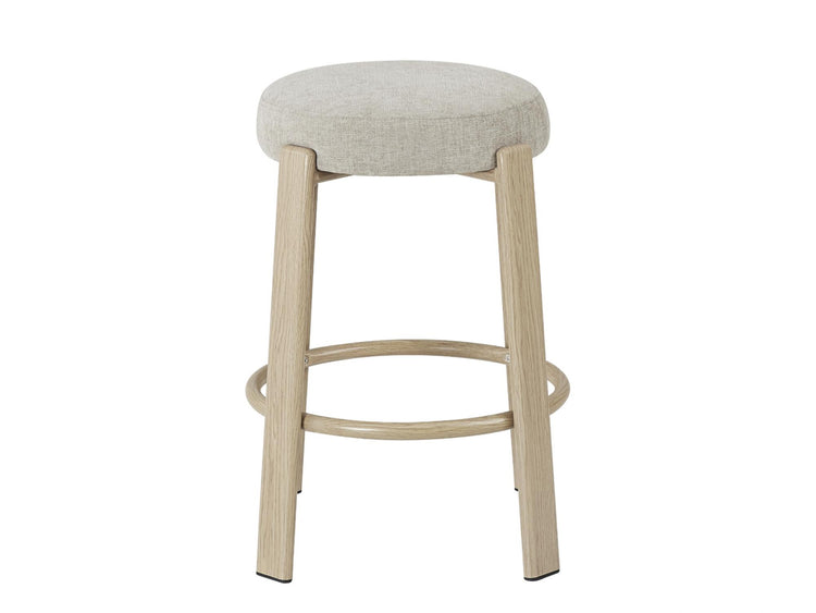 Bergen Bar Stool Beige/ Natural Set of 2