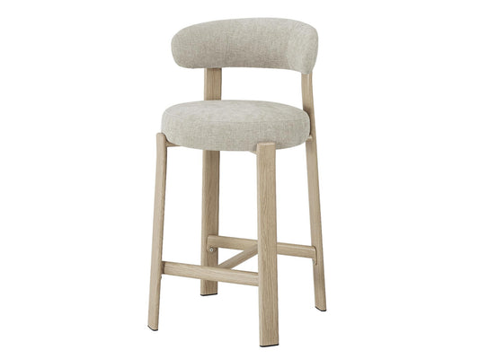 Avila Bar Stool Beige/ Natural Set of 2