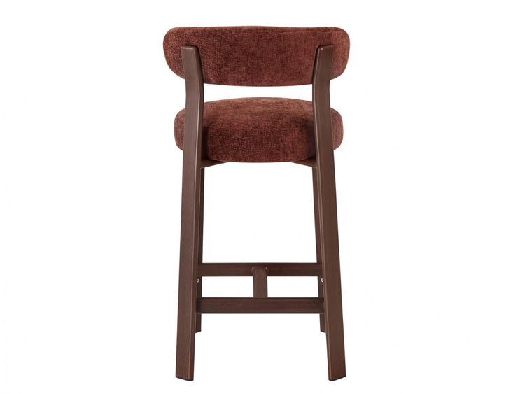 Avila Bar Stool Rust / Walnut Set of 2