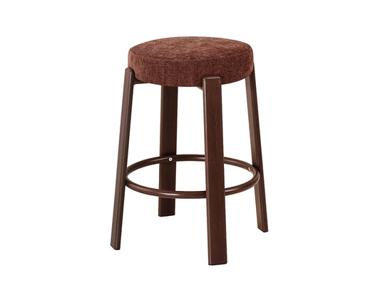 Bergen Bar Stool Rust / Walnut Set of 2