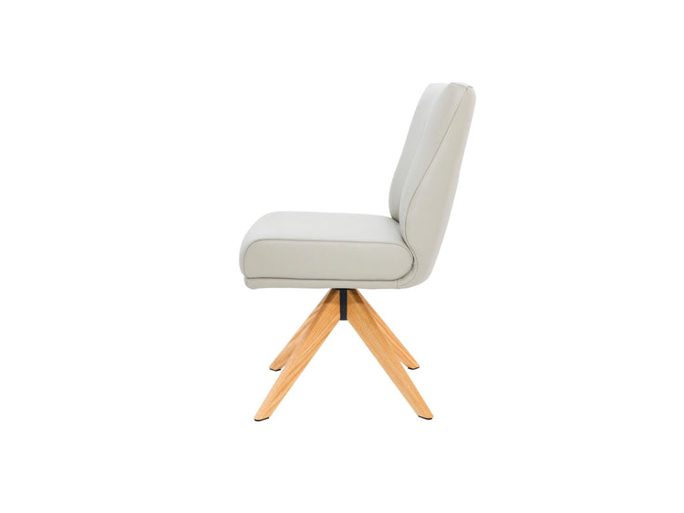 Alexandra Dining Chair Beige/ Natural Oak Set of 2 — image 2