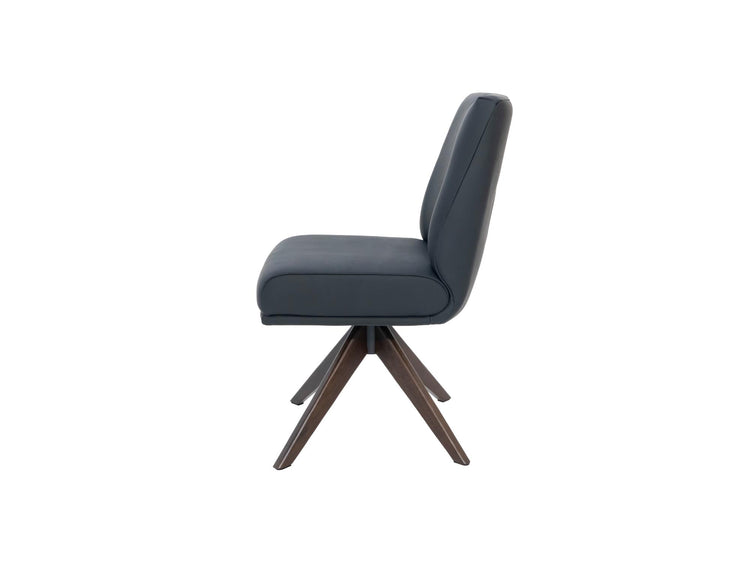 Alexandra Dining Chair Black/ Dark Walnut Set of 2 — image 2