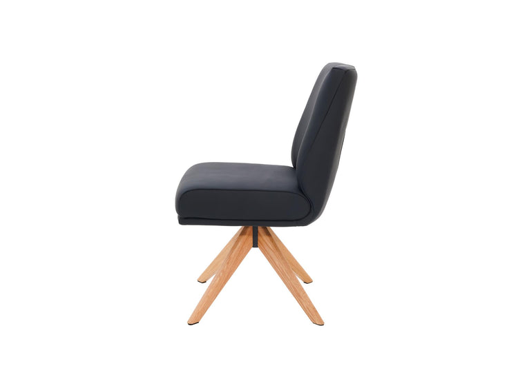 Alexandra Dining Chair Black/ Natural Oak Set of 2 — image 2