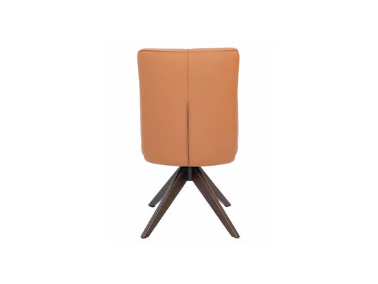Alexandra Dining Chair Tan/ Dark Walnut Set of 2 — image 4