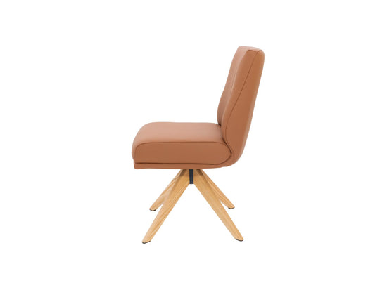 Alexandra Dining Chair Tan/ Natural Oak Set of 2 — image 2