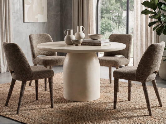 Calisto Round Dining Table Pebble