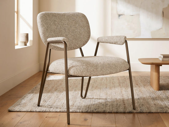 Noren Accent Chair Macadamia / Matte Bronze