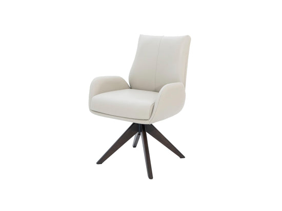 Monti Dining Chair Beige/ Dark Walnut Set of 2 — image 1