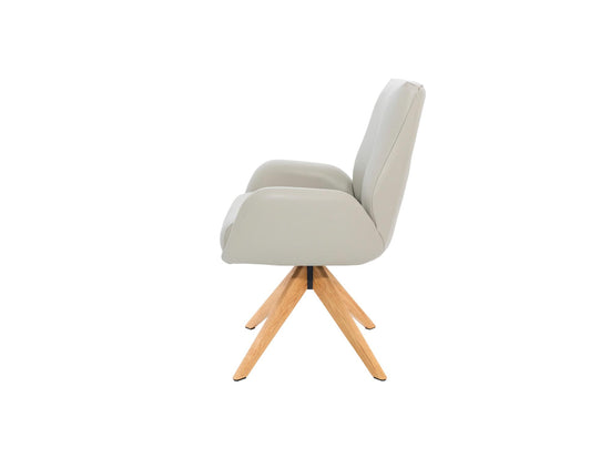 Monti Dining Chair Beige/ Natural Oak Set of 2 — image 2